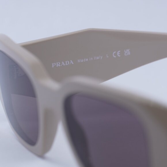 Prada PR17WS VYJ6X1 Sunglasses Powder Rectangle Frame, Purple Brown Lenses - Picture 10 of 13